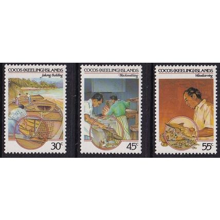Cocos (Keeling) Islands 1985 SG 126-8 UMM (E-847 (16))