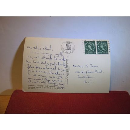 CHURCH & VILLAGE, GODSHILL, Isle of Wight used postcard by Stuckey & Co 1963 pm=