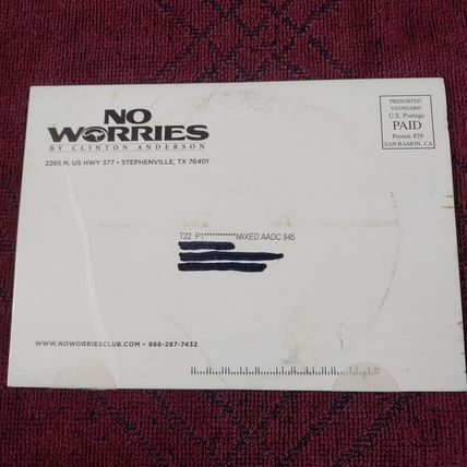 No Worries by Clinton Anderson - Regaining lost Confidence Part 2 - 2009 DVD New