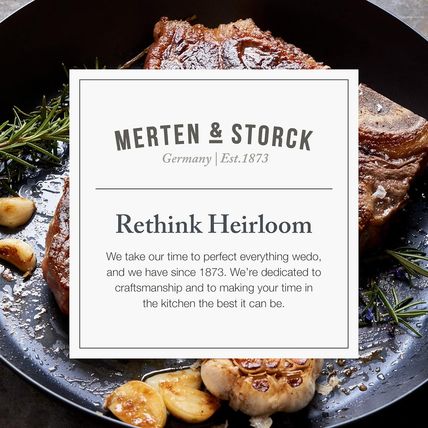 Merten & Storck 10” Carbon Steel Skillet, Pre-Seasoned Frying Pan for Induction,