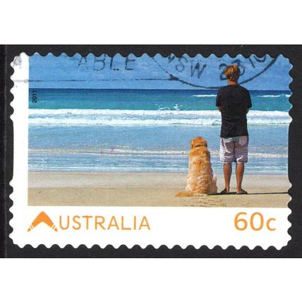 AUSTRALIA 2011: LIVING AUSTRALIAN I - 60c AT THE BEACH USED (G13)