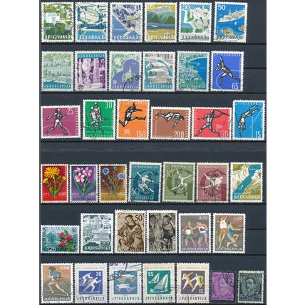 568 Stamp Selection - Yugoslavia - Used Hinged