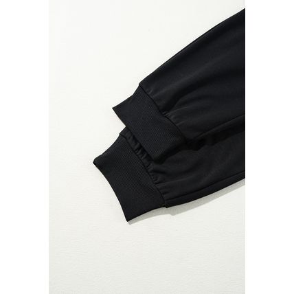 Black Zipper Flutter Sleeve Drawstring High Waist Jumpsuit