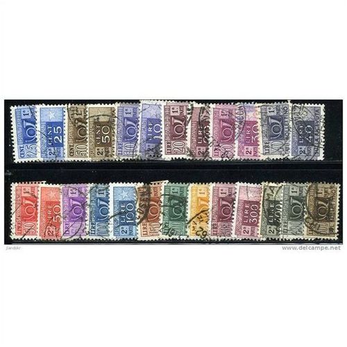1955/1973 25 different values - fine used (o) - watermark stars