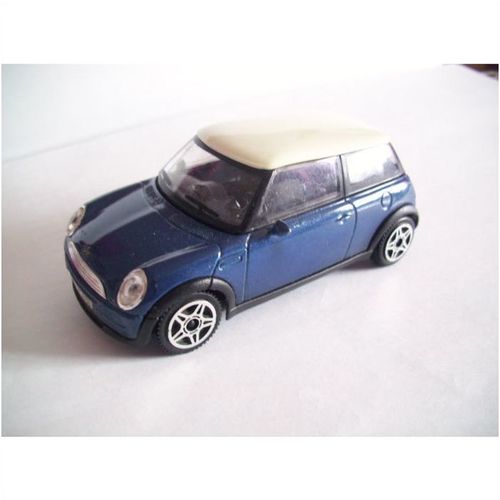 burago mini cooper (blue) 1/43 scale good condition