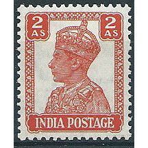 India 1941 SG270 2a Vermillion Mounted Mint .. ..