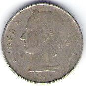BELGIQUE 1 FRANC 1952