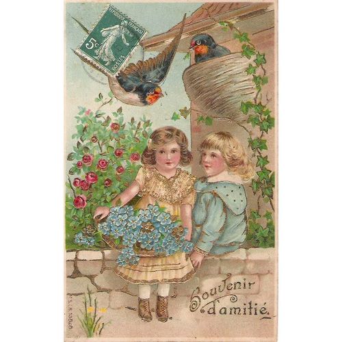 CARTE POSTALE - GAUFREE - ref 1