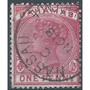 Bahamas 1884 SG49 1d Bright Carmine Fine Used .. ..