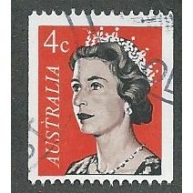 AUS 1966 4c 'QUEEN ELIZABETH II (COILS)' FINE USED (EBID44-501)