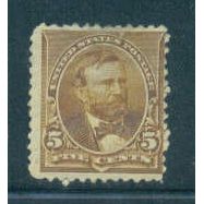 223 5c Ulysses S. Grant Average Plus MHT C1155