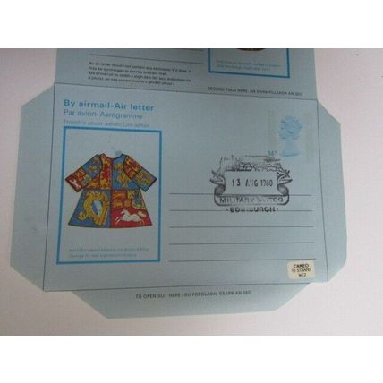 GB Aerogram Air Letter APS47 14p Scottish Antiquaries 1980 FDI Pmk Edinburgh e40