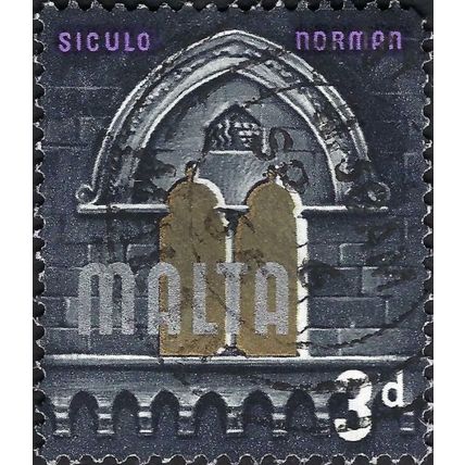 MALTA, Norman era, grey 1938, 3d, #4