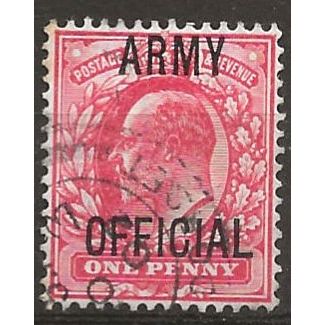 1902 O49 1d Scarlet Army Official Fine Used ..
