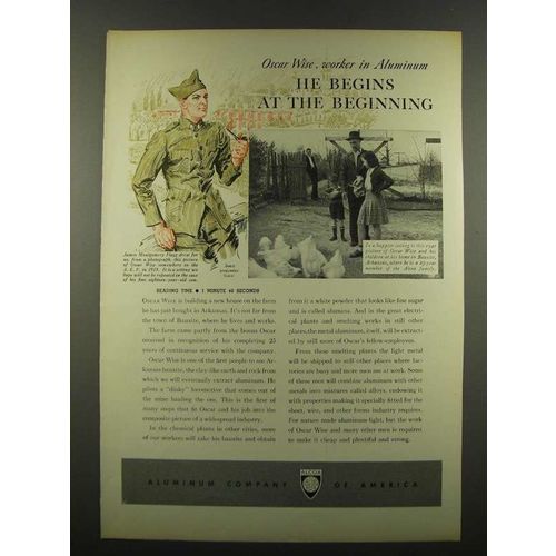 1940 Alcoa Aluminum Ad - James Montgomery Flagg - Wise