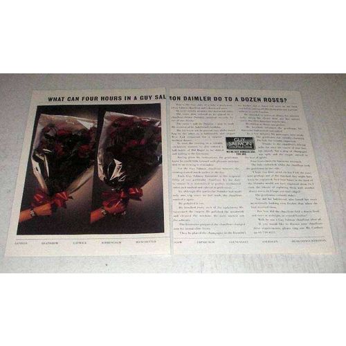 1986 Guy Salmon Chauffer Drive Ad - A Dozen Roses