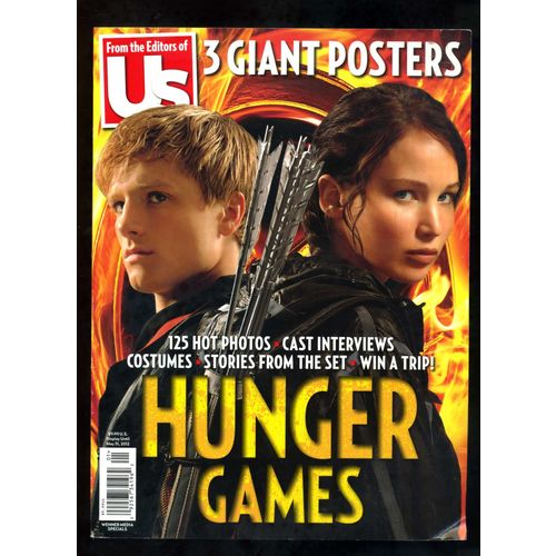 HUNGER GAMES US Weekly magazine 3 Giant Posters 125 HOT PHOTOS JENN LAWRENCE