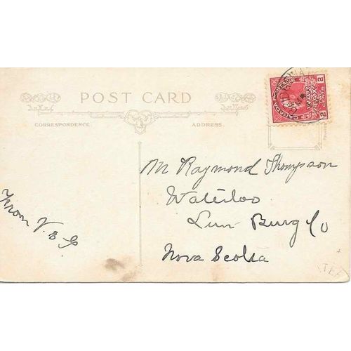 Canada Admiral War Tax #MR2 1918 Bridgewater NS to Waterloo