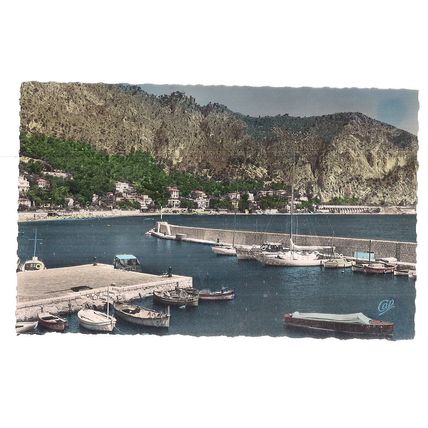 BEAULIEU-SUR-MER, FRANCE used vintage postcard 1955 postmark =