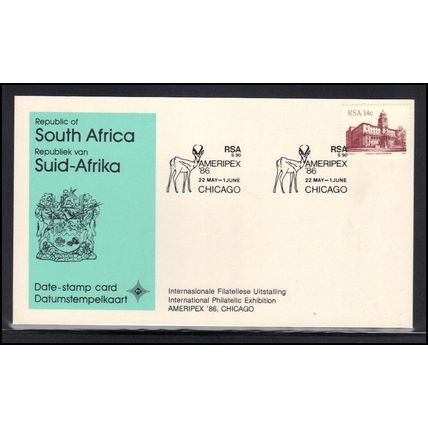 Card Event Cancel South Africa AMERIPEX '86 Box0379