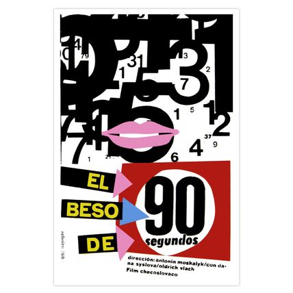 Movie Poster for film The Kiss of 90 SECONDS.Beso rapido.Home room Decor Art