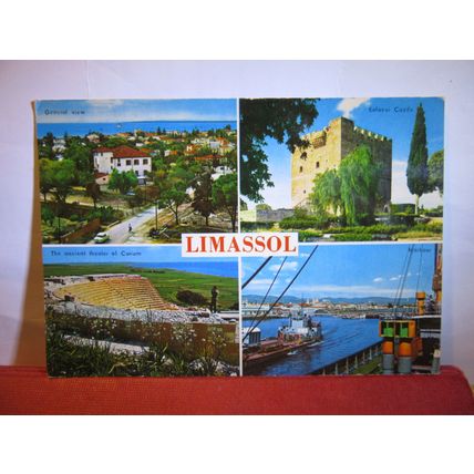 LIMASSOL, CYPRUS, multiview used postcard =