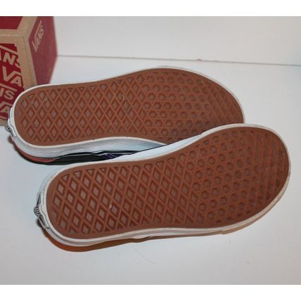 Vans Womens Shoes Size 6 Mens 4.5 Classic Slip On Shoes Purple White w Box