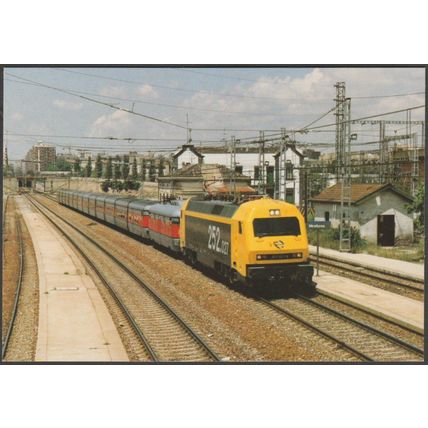Locomotora Eléctrica 252-027-8 à Miraflores - Ferrocarril Tarjeta Postal