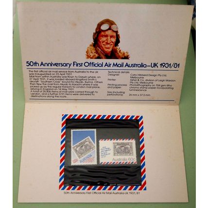 Australia 1981 50th anniversary of First Air Mail presentation pack