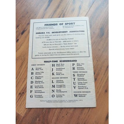 1964/65 Chelsea vs West Ham ** FREE P&P **