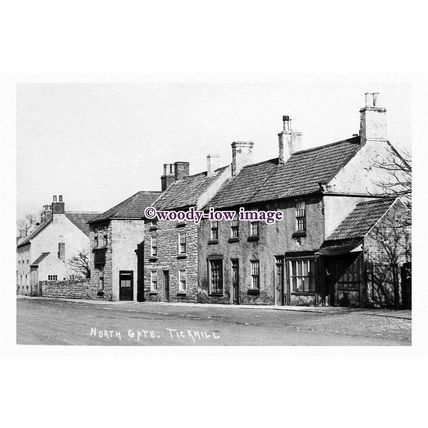 pu2333 - Yorks - Stone Cottages along Northgate, at Tickhill - print 6x4