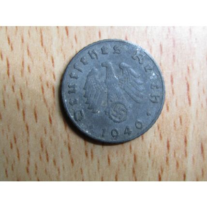 1940b 5 Pfennig Germany Third Reich Coin