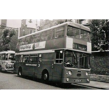 Black & White Photograph of Maidstone & District Motor Services Ltd. - FKM 709L