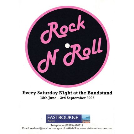 Eastbourne Bandstand Rock N Roll Sussex Postcard unused VGC