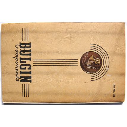 Bulgin Catalogue 1954 to 1955 See What Your Vintage Valve Hi-Fi is Made From