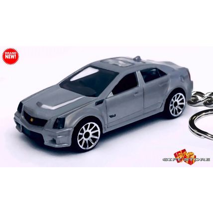 HTF RARE KEYCHAIN SILVER CADILLAC CTS-V CUSTOM Ltd Ed.