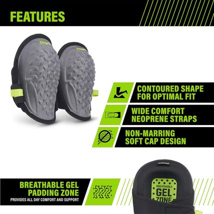 AWP Gel Pro Flooring Knee Pads | Gel/Foam Padding Provides All-Day Comfort