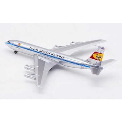 B707-300 TRANS GLOBAL N324F WITH STAND WB MODELS B707AIRPORT55P 1/200 PRE ORDER
