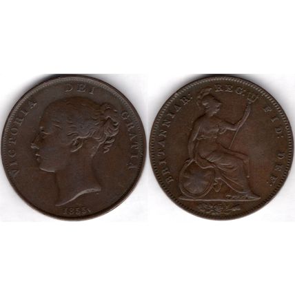 Great Britain. Victoria. Penny 1855. dy21753