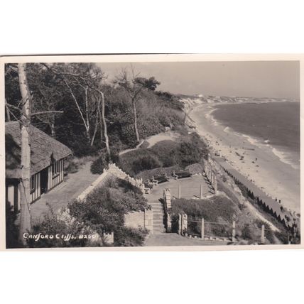 EC762 CANFORD CLIFFS. PRINTED POSTCARD