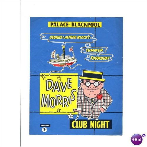 DAVE MORRIS "Club Night" Blackpool Palace 1958 Programme