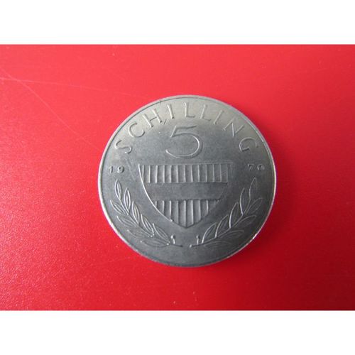 1970 AUSTRIA FIVE SCHILLING FREE POST. J