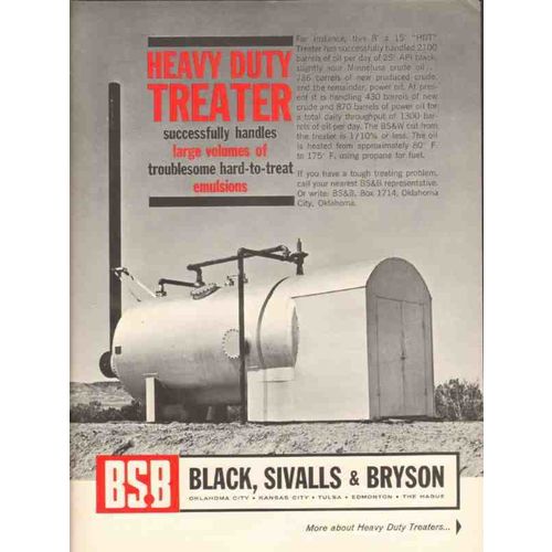 black sivalls bryson inc 1962 heavy duty treater emulsions vintage ad