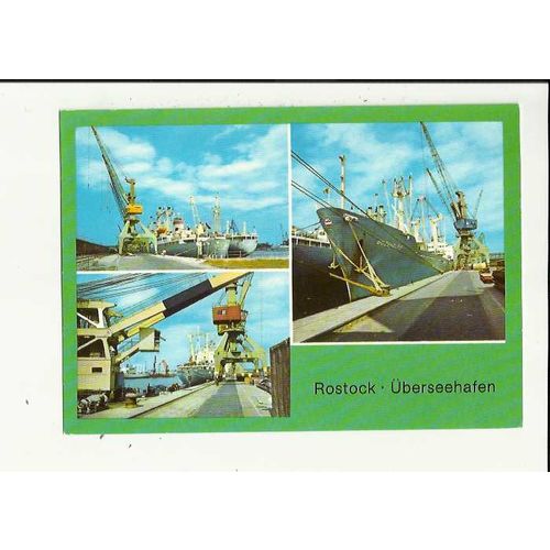Germany ROSTOCK Harbour Postcard by Bild und Heimat (01 01 0259)