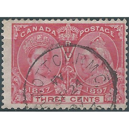Canada 1897 SG126 3c Carmine Fine Used....