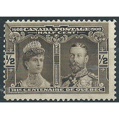 Canada 1908 SG188 1/2c Sepia Quebec Tercentennary Fine Used....