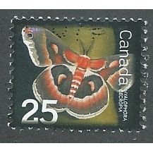 CAN 2007 25c ' INSECTS - CECROPIA MOTH' FINE USED (EBID44-217)