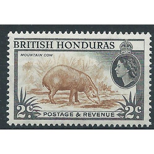 British Honduras 1953 SG180 2c Yellow-Brown & Black Mounted Mint .. ..