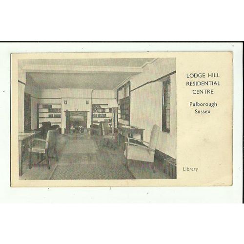 Sussex PULBOROUGH Lodge Hill Residential Centre Library Postcard