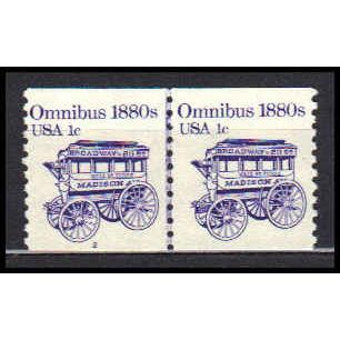 1897 1c Omnibus Fine MNH Dry Gum CNP Left 2 CA0428